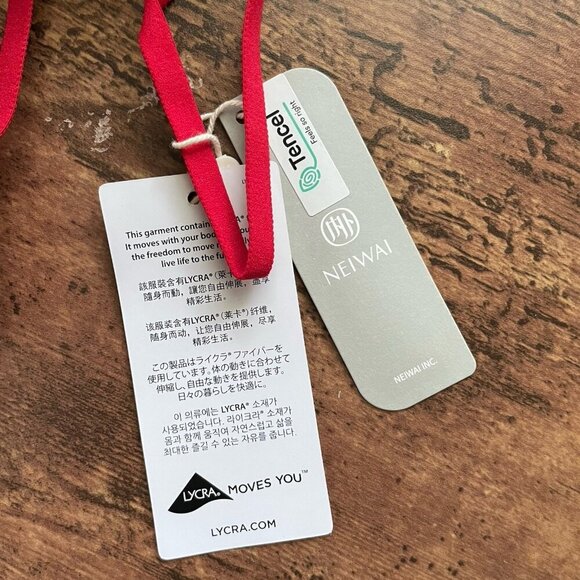 Neiwai 32A Bra Ruby Red Pure Comfort Soft Modal Triangle Wireless Multiway Strap - Picture 8 of 8